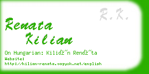 renata kilian business card